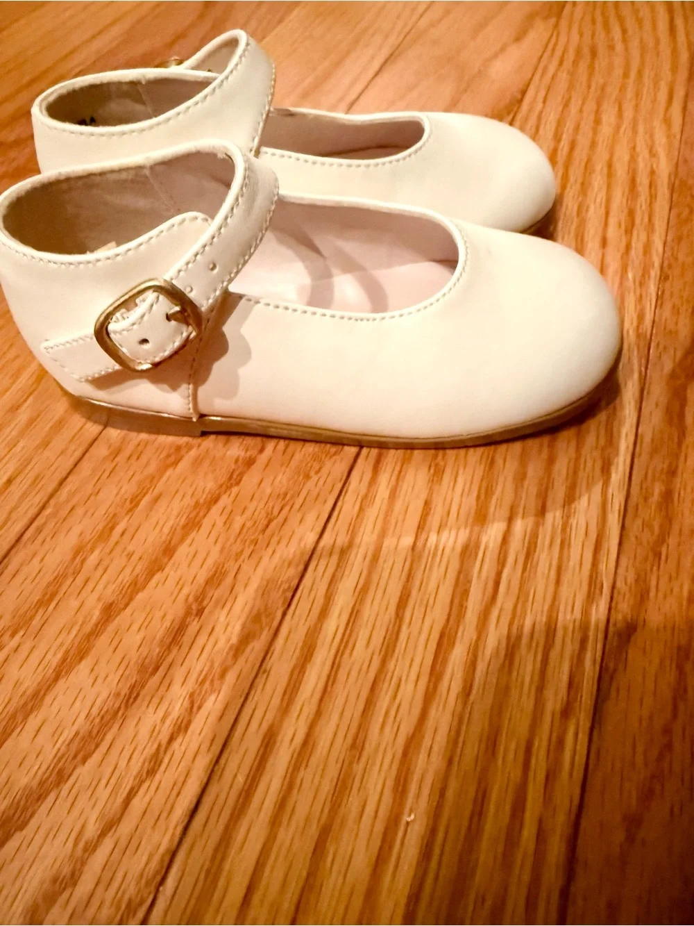 NIB Stride Rite Size 6 Off White Girls Mary Jane Dress Shoes w/Buckle 
